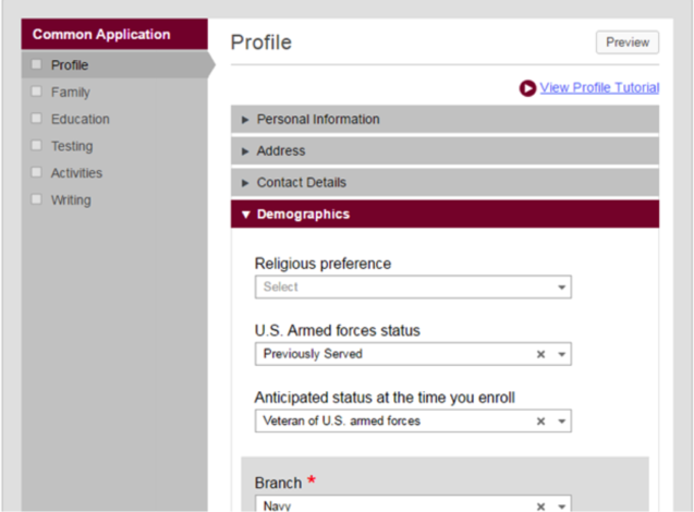A Guide To The ‘demographics Page Of The Common Application
