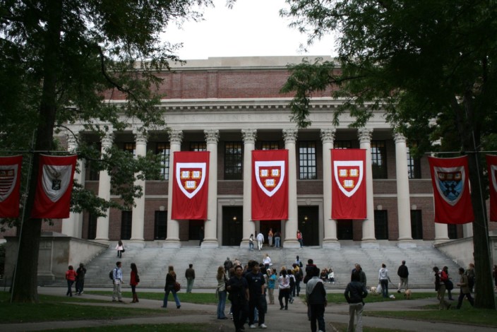 Harvard Widener Library Exterior