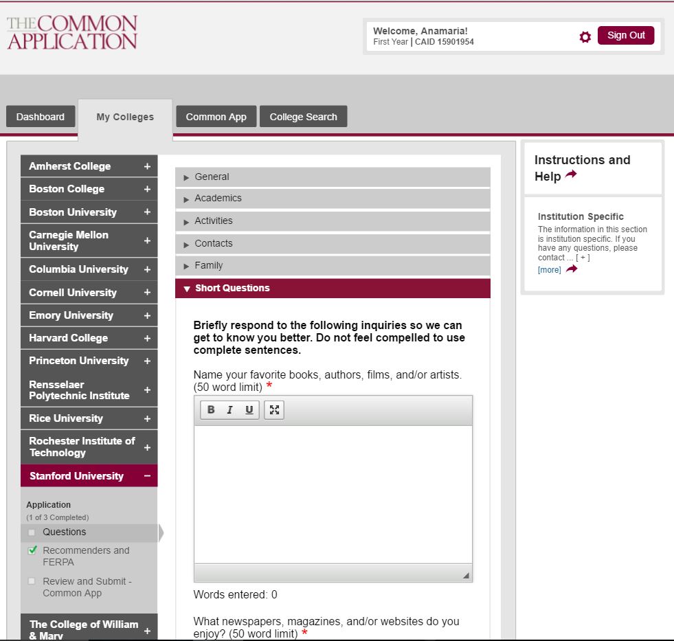 College application essay help online stanford
