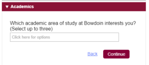 Bowdoin Common App Academics