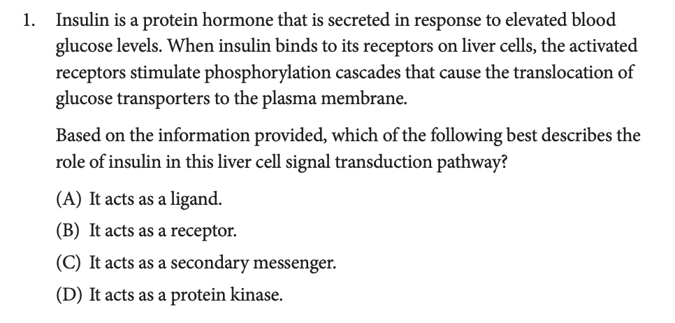 ap bio sample question