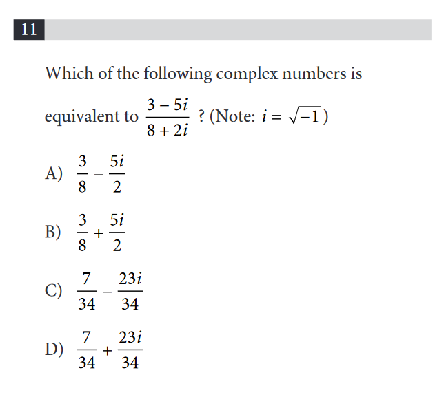 simple math questions for sat