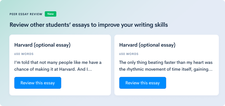 best harvard essays