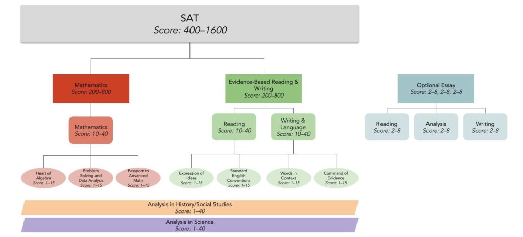 the sat essay subscores range from