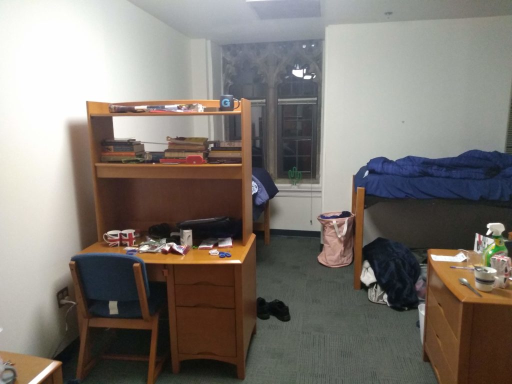 Four-person dorm in Copley during my junior year
