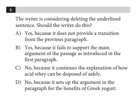 writing and language test greek yogurt answers