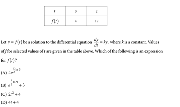 ap calculus ab 28 question multiple choice